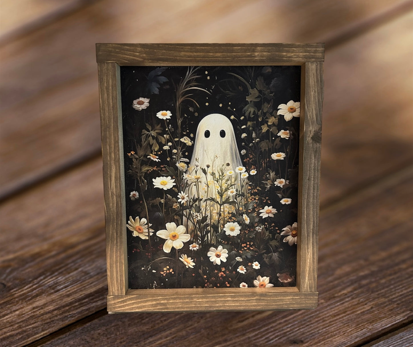 Friendly Ghost Wood Sign