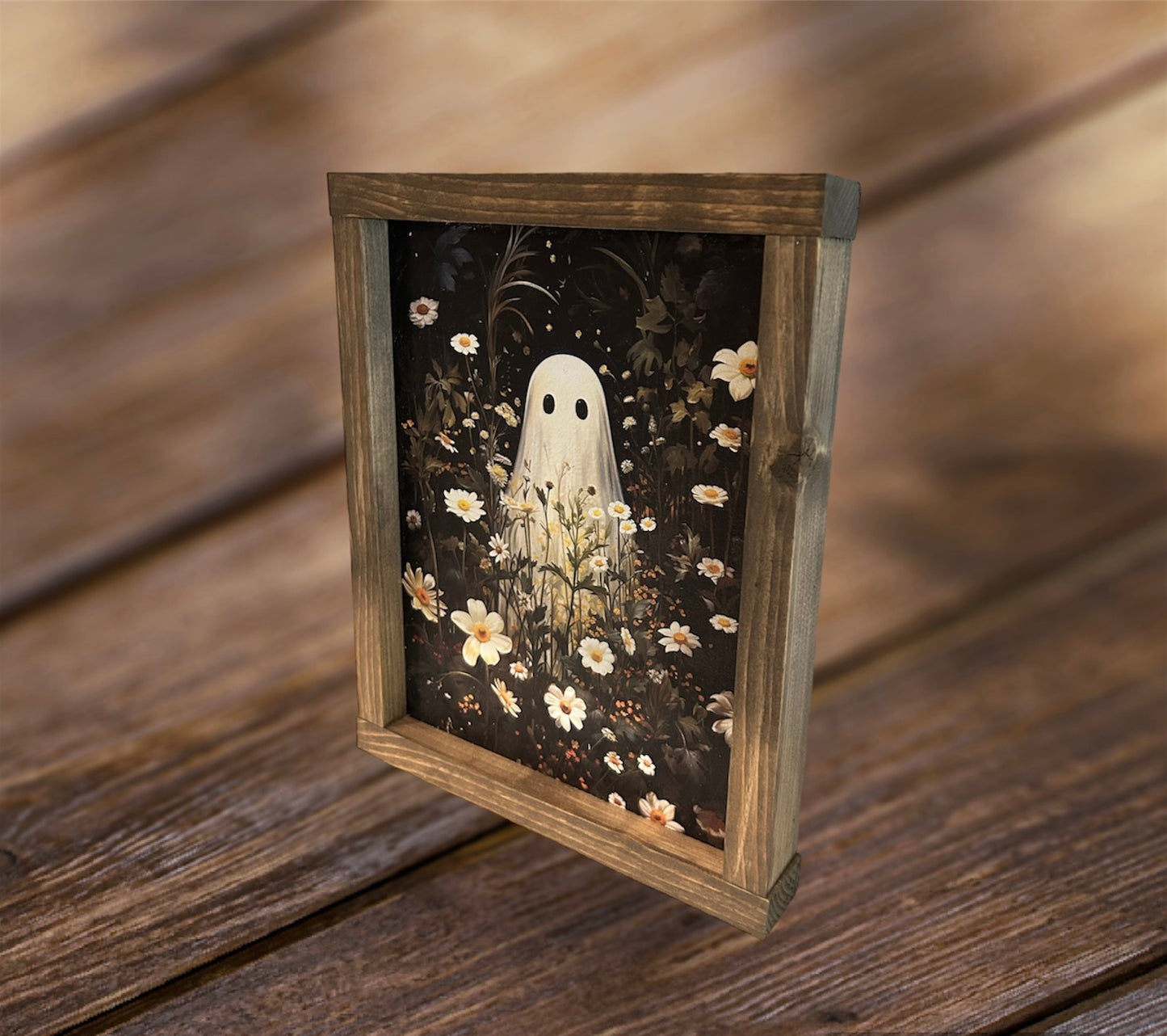 Friendly Ghost Wood Sign